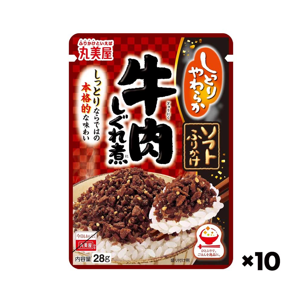 일본 마루미야 소프트 후리카케 소고기 간장조림 28g 10개세트
