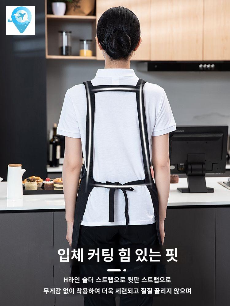 멋진 인쇄 베이킹 방수 대학 앞치마 로고 이발소 캔버스 - 상세 이미지 4