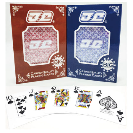 JJ 제이제이 포커 홀덤카드 빅점보 왕 글씨 1다스 12개