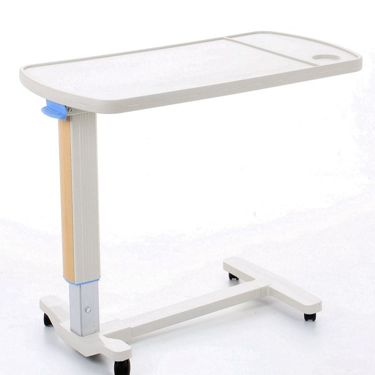 병원 이동식 침대 사이드 높이 조절 테이블 환자용 리프트 식탁 요양원 간호