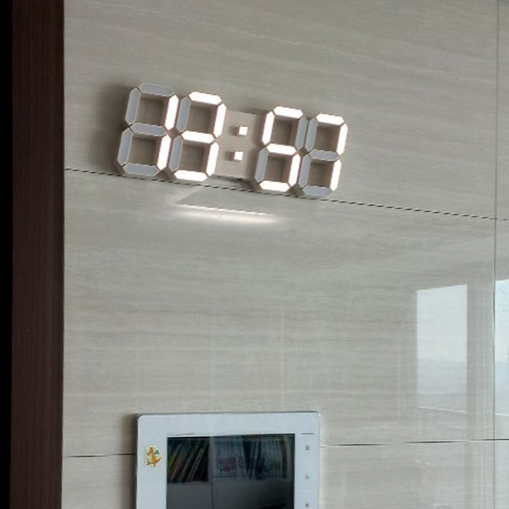 플라이토 국산 GPS 시간동기 3D 숫자 인테리어 LED 벽시계 38cm 멜로우 - 상세 이미지 5