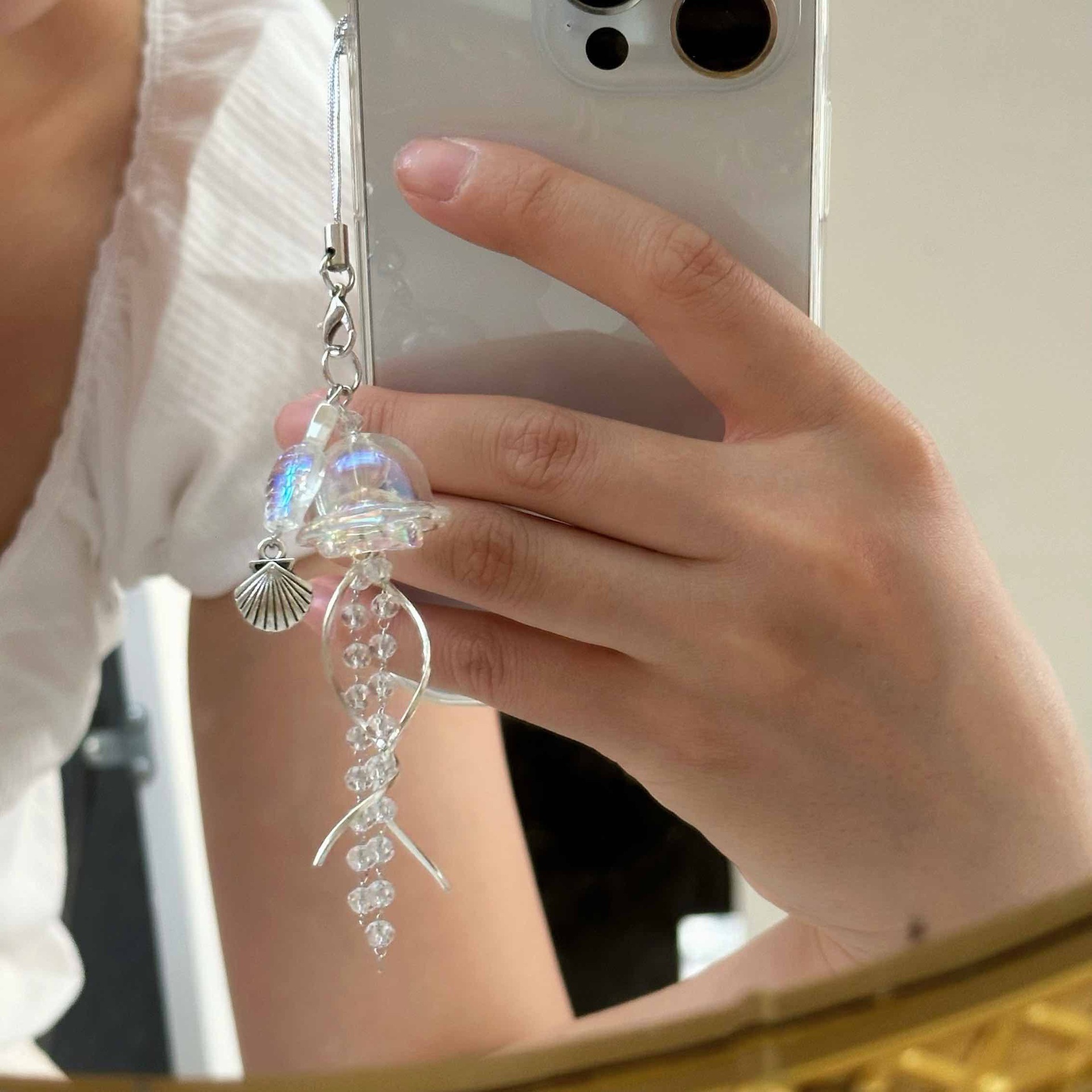 해파리 비즈 젤리피쉬 에어팟 프로 버즈 핸드폰 커플 우정 키링 이미지 7