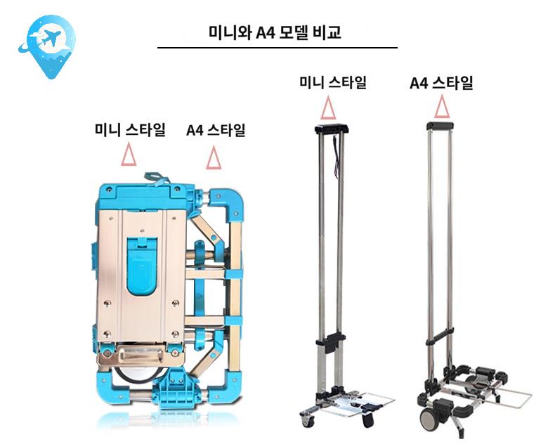 접이식 미니 초경량 카트 휴대용 어르신 초소형 - 상세 이미지 5
