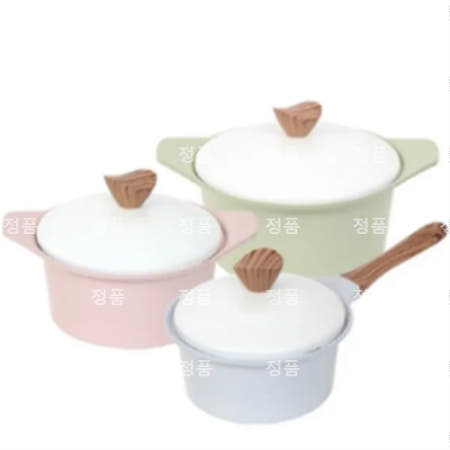 셰프라인 마카롱IH 세라믹냄비 3종세트 (18편수+20양수+24양수)