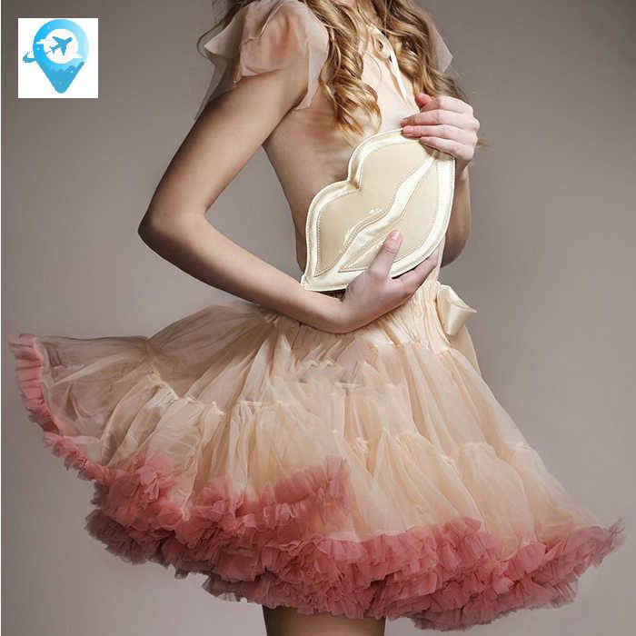 연습 발레 무용복 치마 튜튜 공연 캉캉 성인 스커트 - 상품 이미지