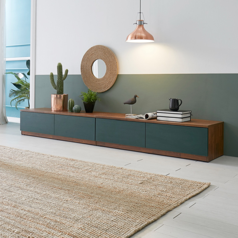 솔라 2400거실장 멀바우거실장 안방티비장 오디오장식장