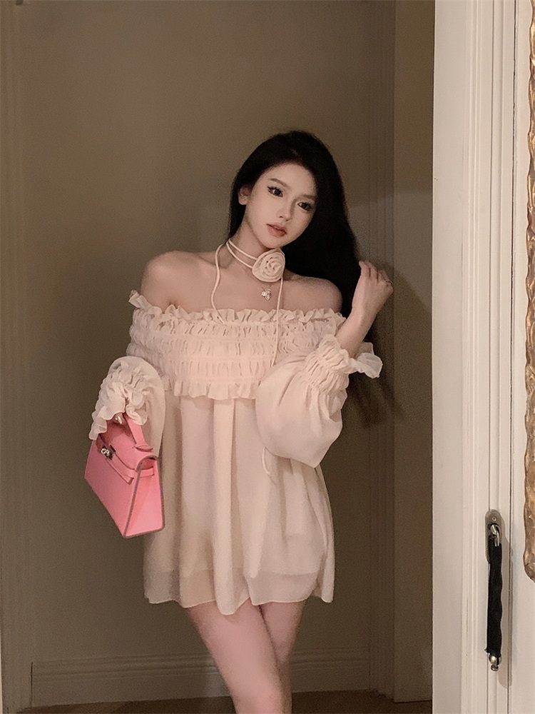 살롱드립2 52화 장도연 블라우스 셔츠 오프숄더 프릴 의상 옷 패션 - 상세 이미지 2