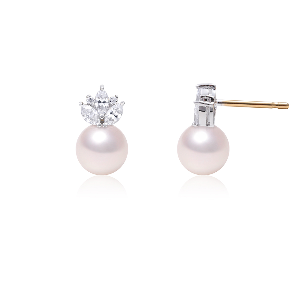 러츠 14K 18K 아코야 해수 진주 귀걸이 AAA+