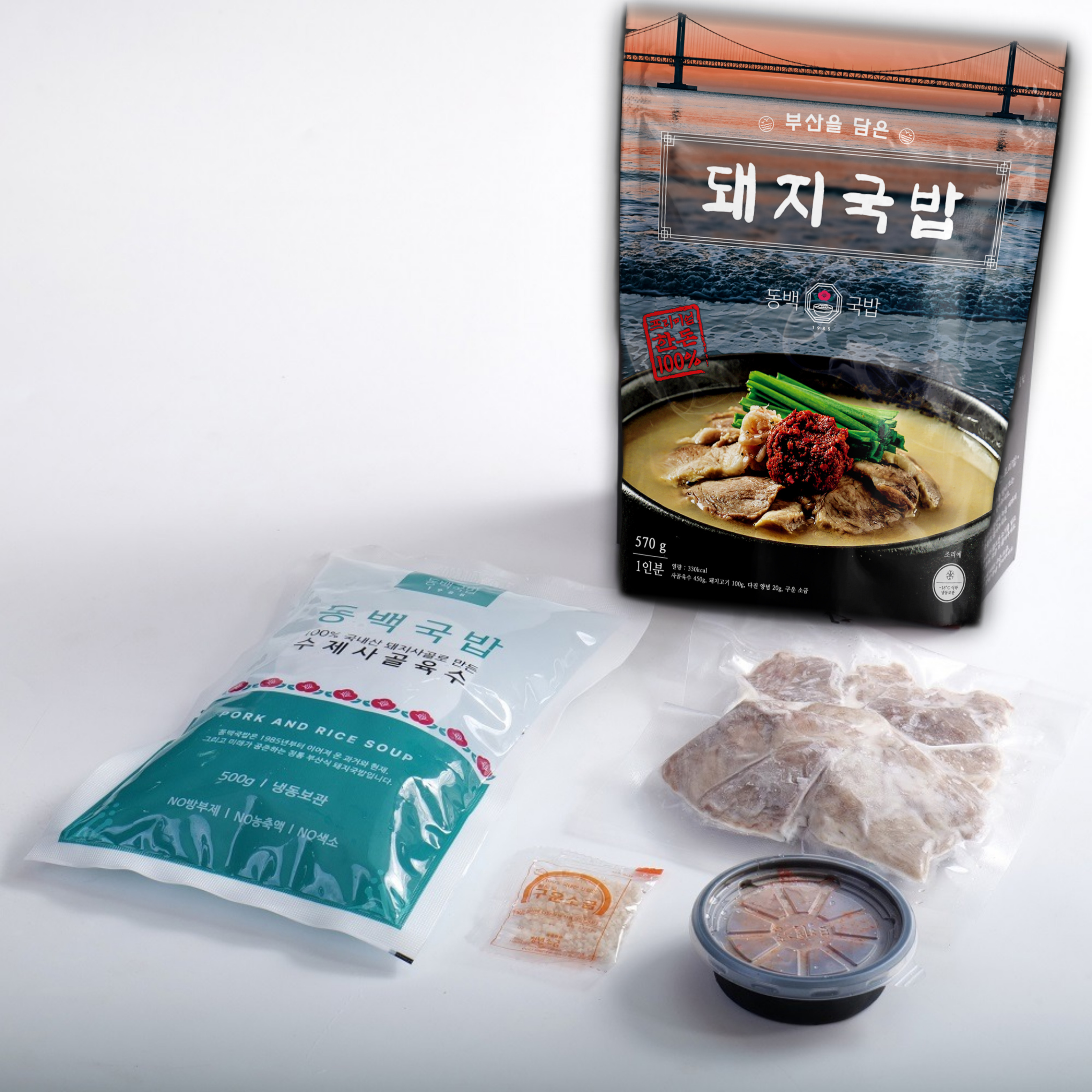 부산 동백국밥 프리미엄 한돈 돼지국밥 570g 7개 - 상세 이미지 2