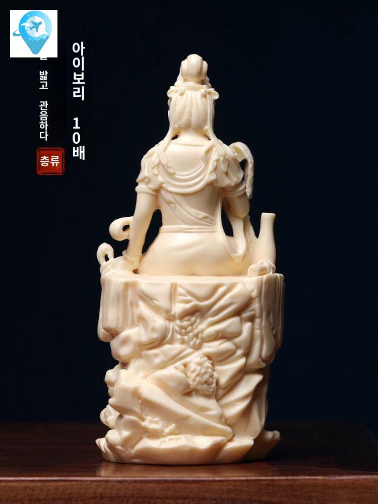 부처님상 관세음보살 관음보살상 관세음보살상 회양목 소형불상 불상 - 상세 이미지 5
