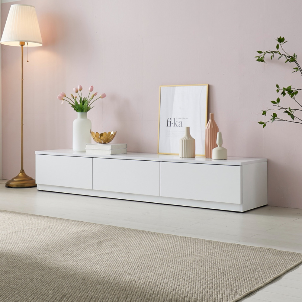 솔라 1800거실장 낮은 안방 tv다이 선반 서랍장 장식장