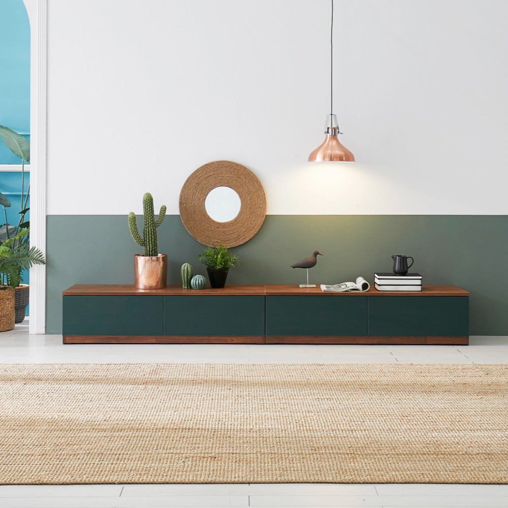 솔라 2400거실장 멀바우거실장 안방티비장 오디오장식장