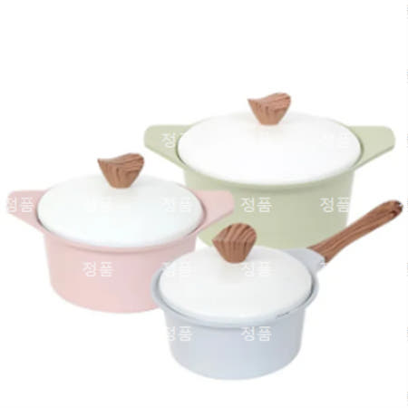 [셰프라인] 마카롱IH 세라믹냄비 3종세트 [18편수.20양수.24양수]