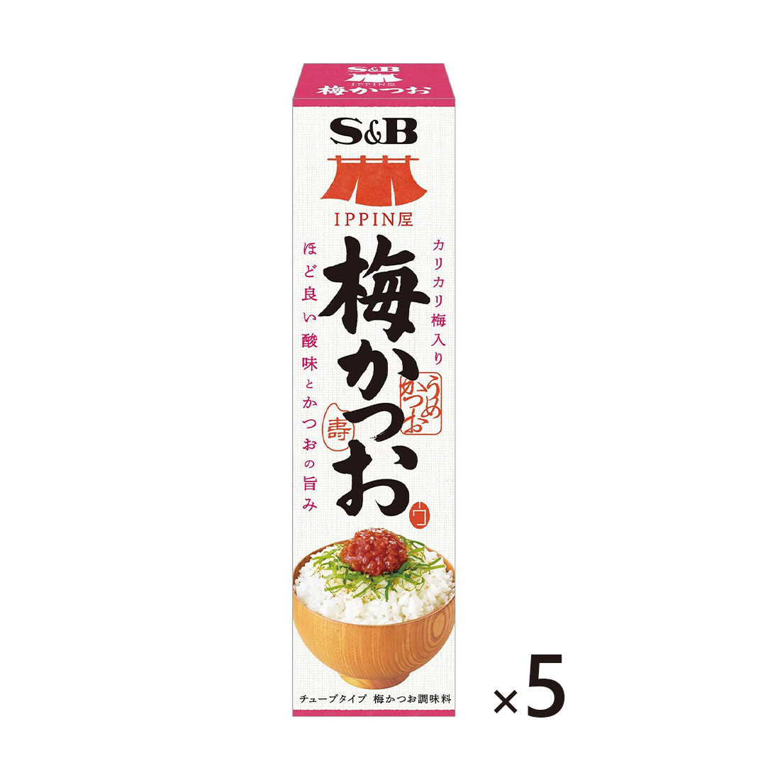 S&amp;B IPPIN야 매실 가다랭이 우메가츠오 38g 5개세트 일본식재료 일본직구