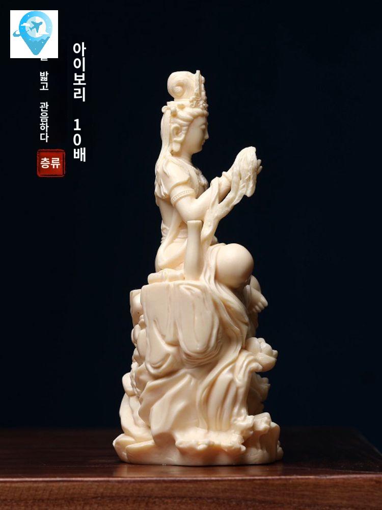 부처님상 관세음보살 관음보살상 관세음보살상 회양목 소형불상 불상 - 상세 이미지 4