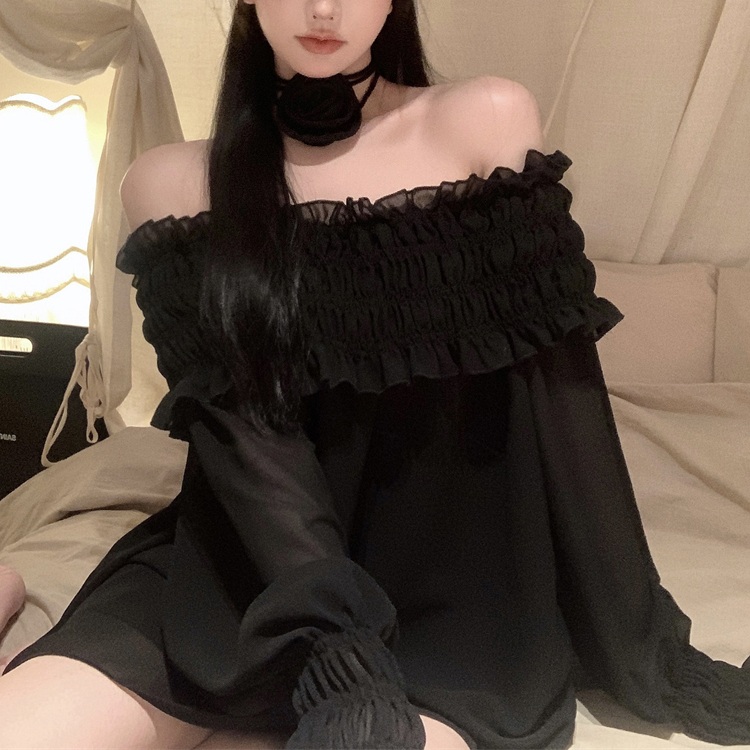살롱드립2 52화 장도연 블라우스 셔츠 오프숄더 프릴 의상 옷 패션 - 메인 이미지