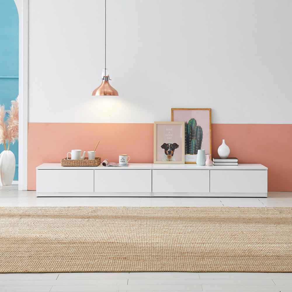 솔라 2400거실장 멀바우거실장 안방티비장 오디오장식장