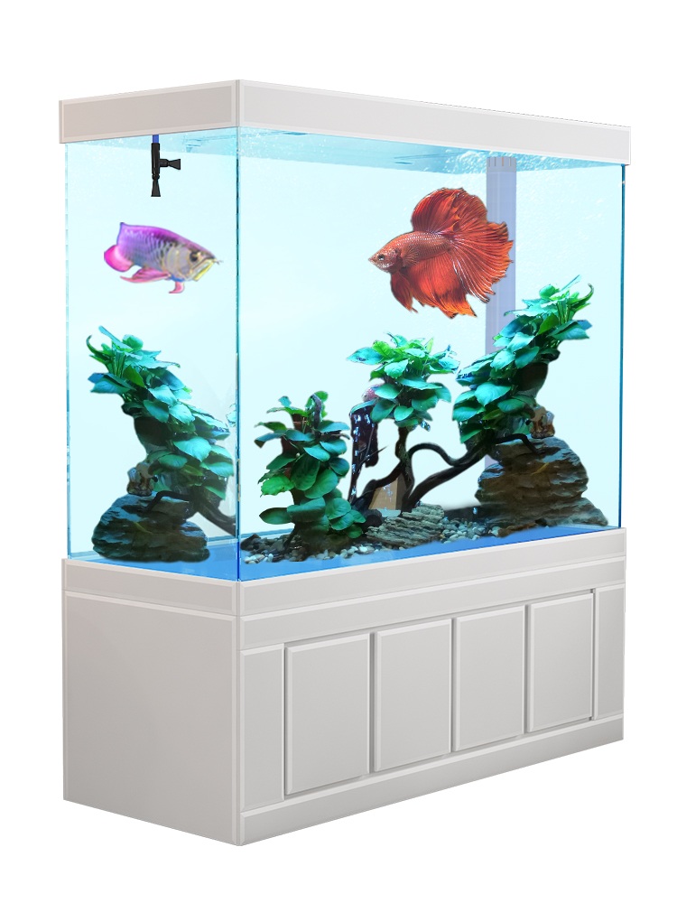 대형 어항 수조 거실 가정용 수족관 사육장 인테리어 물고기 파티션
