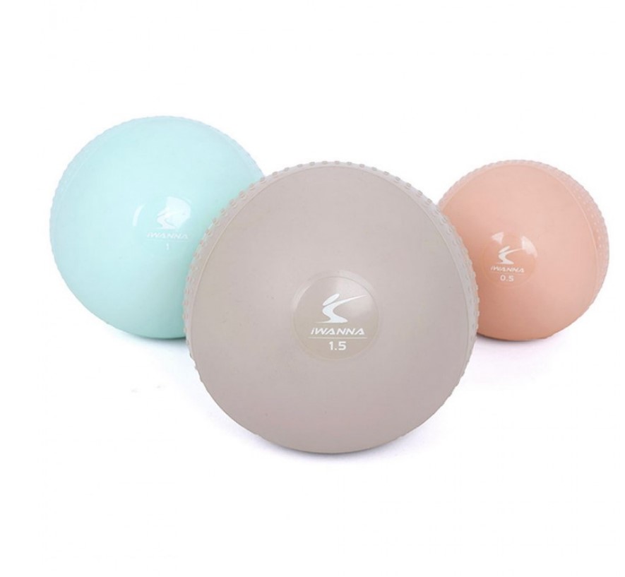필라테스토닝볼 요가 홈필라테스 짐볼 미니볼 0.5kg 1kg 2개 세트 - 상세 이미지 3
