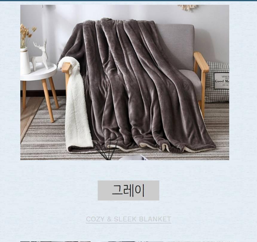 겨울 차렵이불 극세사 가벼운 겨울 이불 따뜻한 침구 - 상세 이미지 3