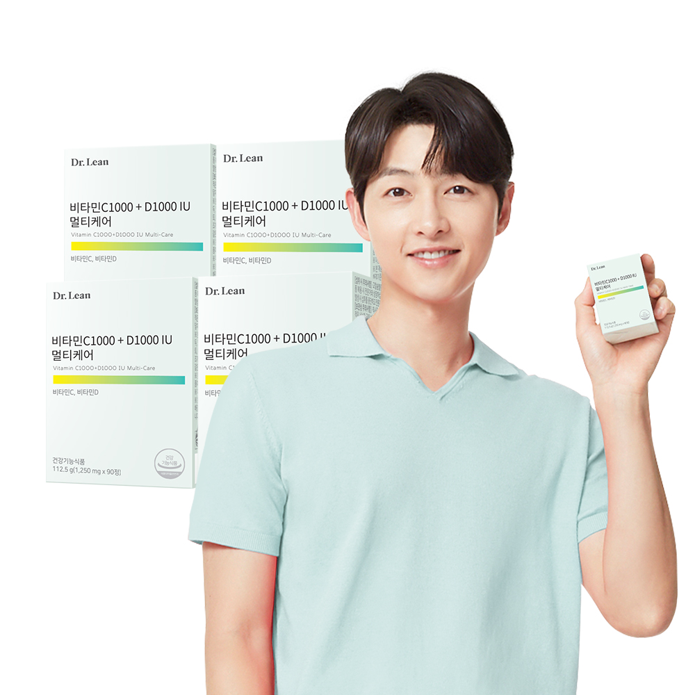 [12개월] 닥터린 비타민C1000 + D1000 IU 멀티케어 90정, 4개