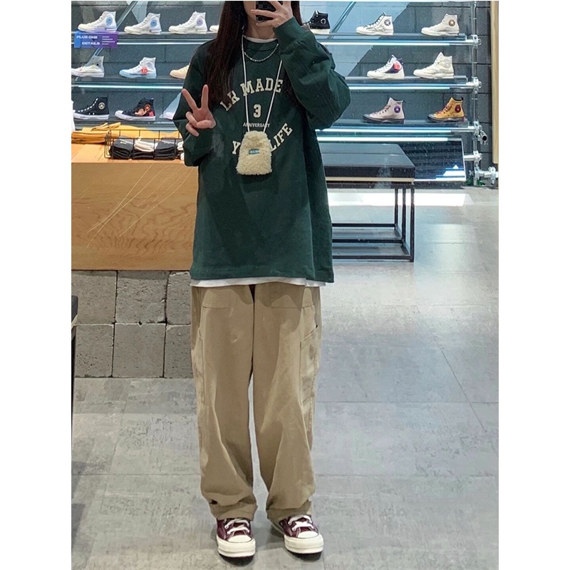 수지 베이지 바지 팬츠 인스타그램 와이드 밴딩 의상 옷 패션 - 상세 이미지 4