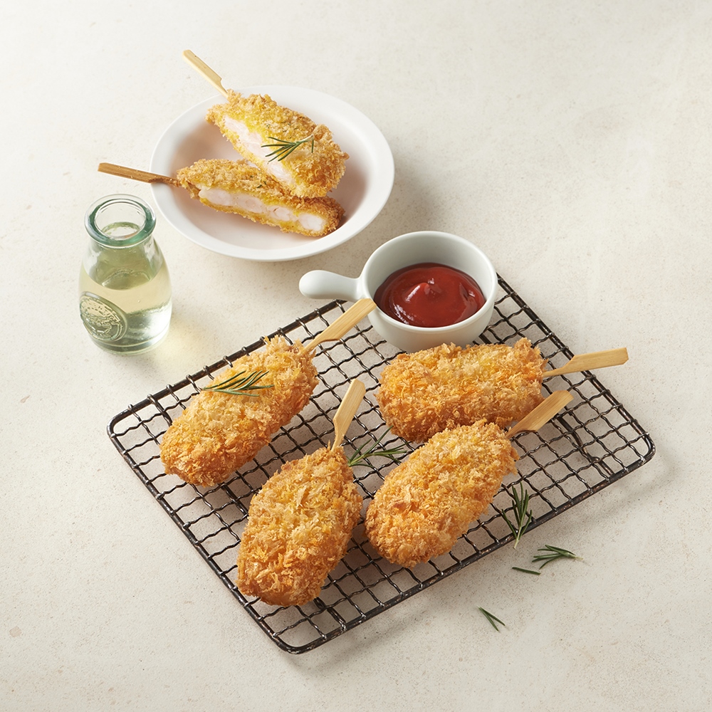 바삭 통새우바 550g 통새우 새우스틱 새우바 새우꼬치 아이들간식 에어프라이어 - 상품 이미지