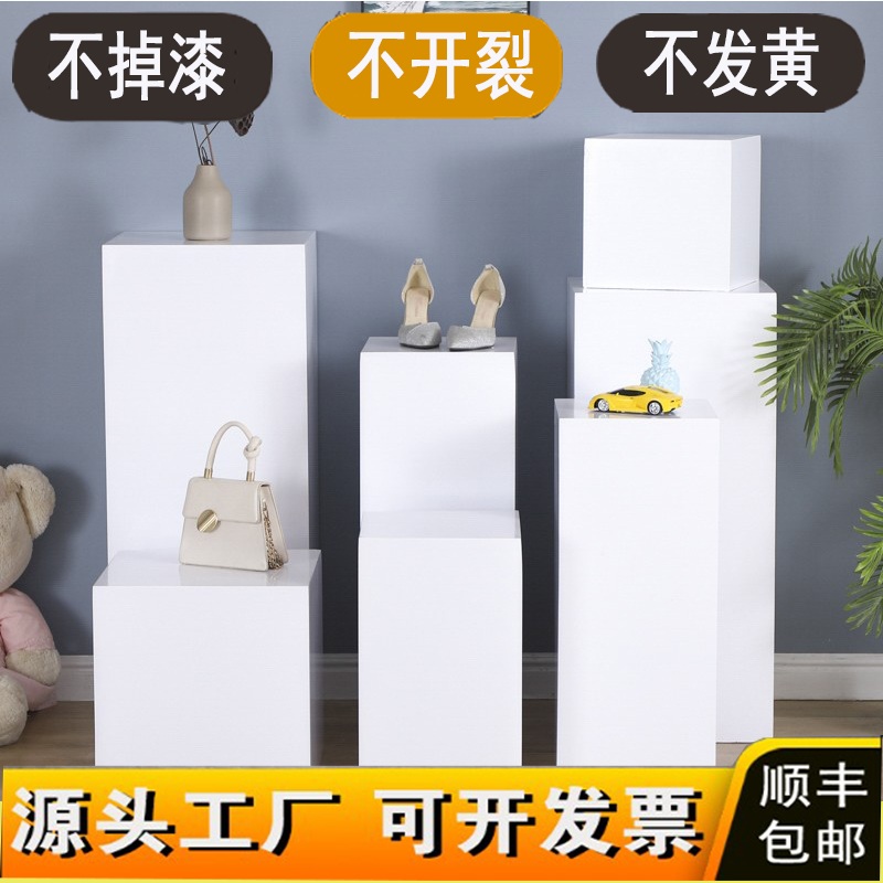 전시다이 촬영용 사각 스툴 전시박스 소품 스튜디오 30X30X30 고질감 페인트 - 상세 이미지 3