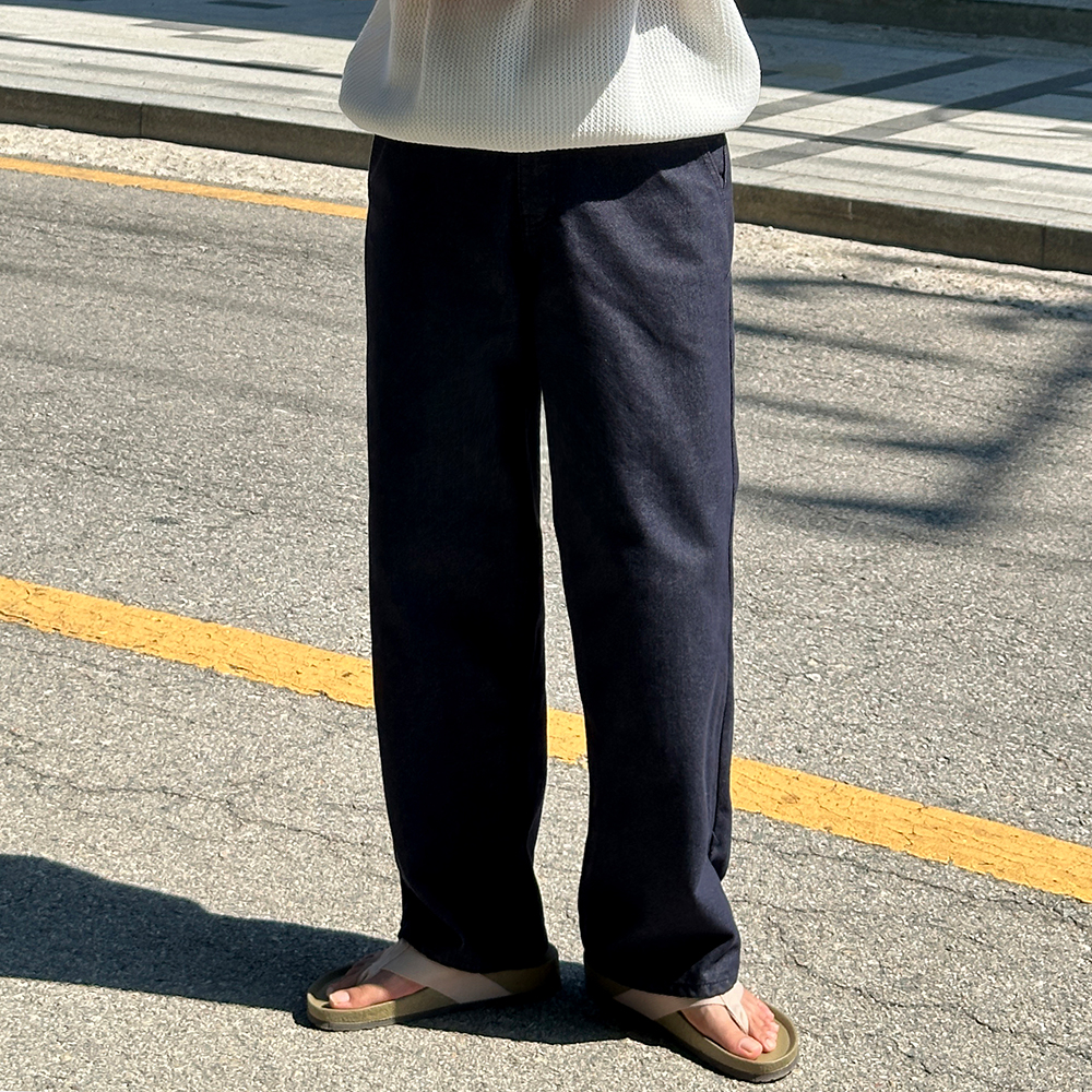 남자 와이드청바지 진청 흑청 백바지 블랙진 데님팬츠 - 상품 이미지