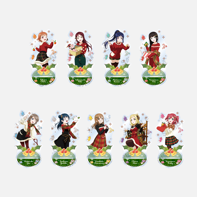 굿즈 러브라이브 스쿨아이돌페스티벌 아크릴 스탠드 Aqours 눈의 정령 버전 - 상품 이미지