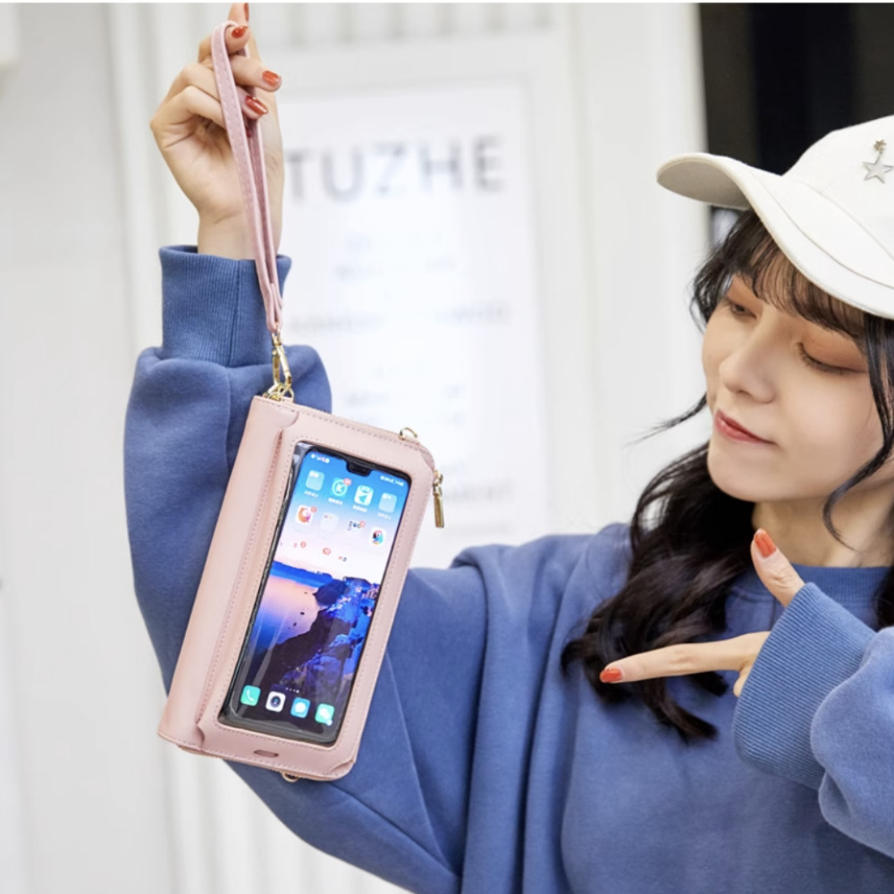 RFID 여행 크로스 가방 백 핸드폰 스마트폰 가방 미니 지갑 해외 여행 유럽 - 상세 이미지 4