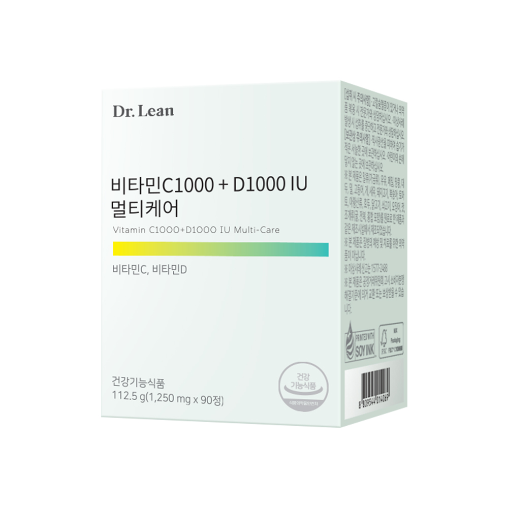 [12개월] 닥터린 비타민C1000 + D1000 IU 멀티케어 90정, 4개 - 상세 이미지 4