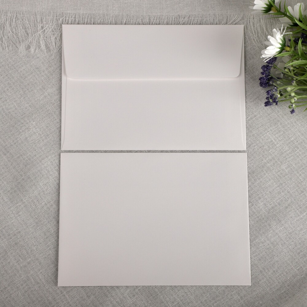 [자체 제작] 165x115mm 자켓형 청첩장 초대장 웨딩 화이트 컬러 봉투 감사 50p 이미지 7