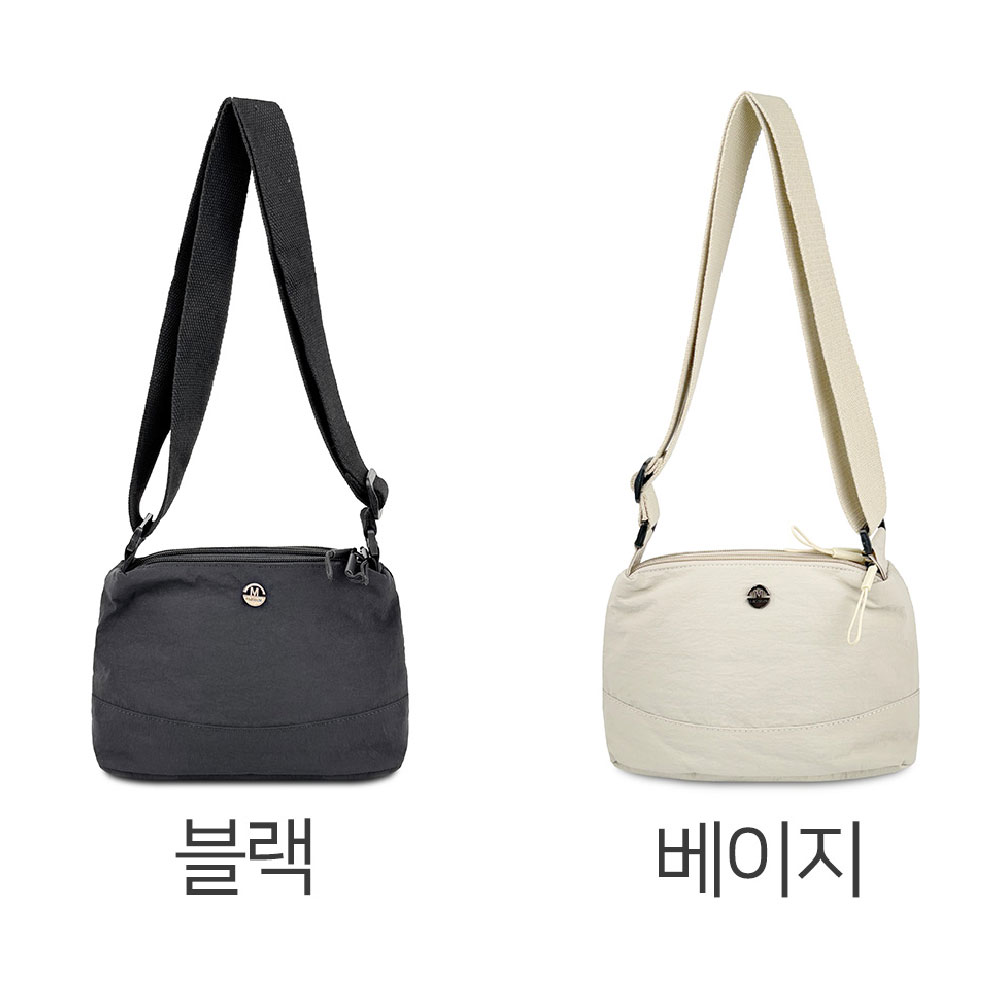 가벼운 나일론 미니 크로스백 초경량 캐주얼 미니백 엄마 할머니 나들이 외출 작은가방 - 상세 이미지 3