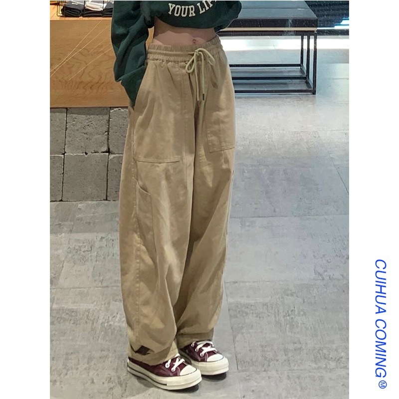 수지 베이지 바지 팬츠 인스타그램 와이드 밴딩 의상 옷 패션 - 상세 이미지 2