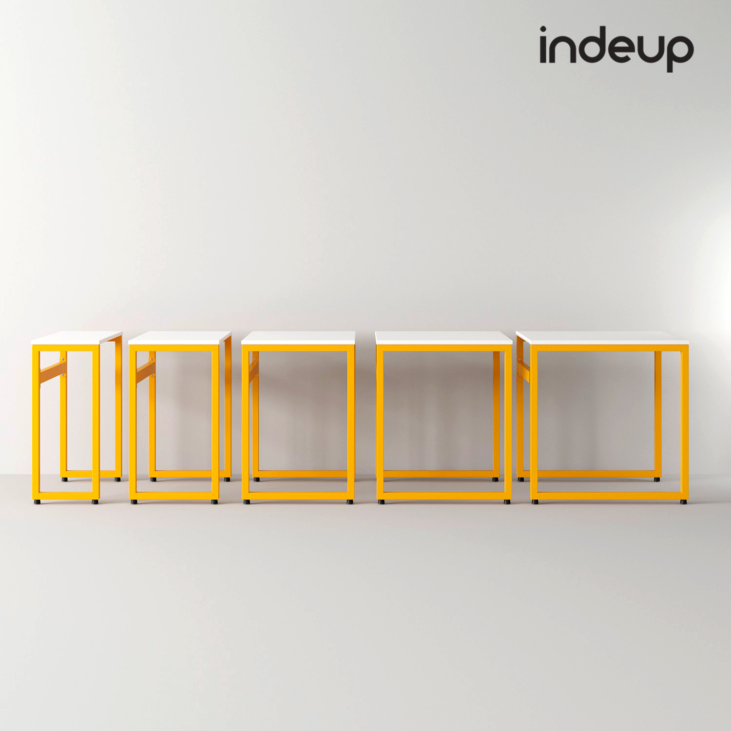 인디업 보조책상 간이책상 미니 600 x 300 x 720 소형 침대 노트북 거실 슬림