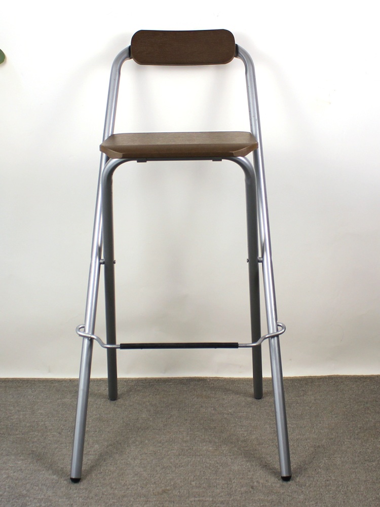 접이식 홈바의자 야외용 바의자 등받이 파티용 앉은 키 75CM - 상품 이미지