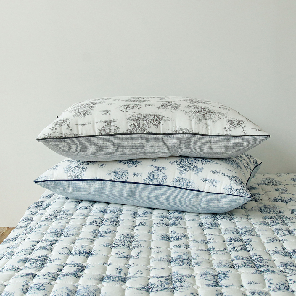 클로이 명화 모달 100 먼지없는 미끄럼방지 고정밴드 사계절 침대패드 Q