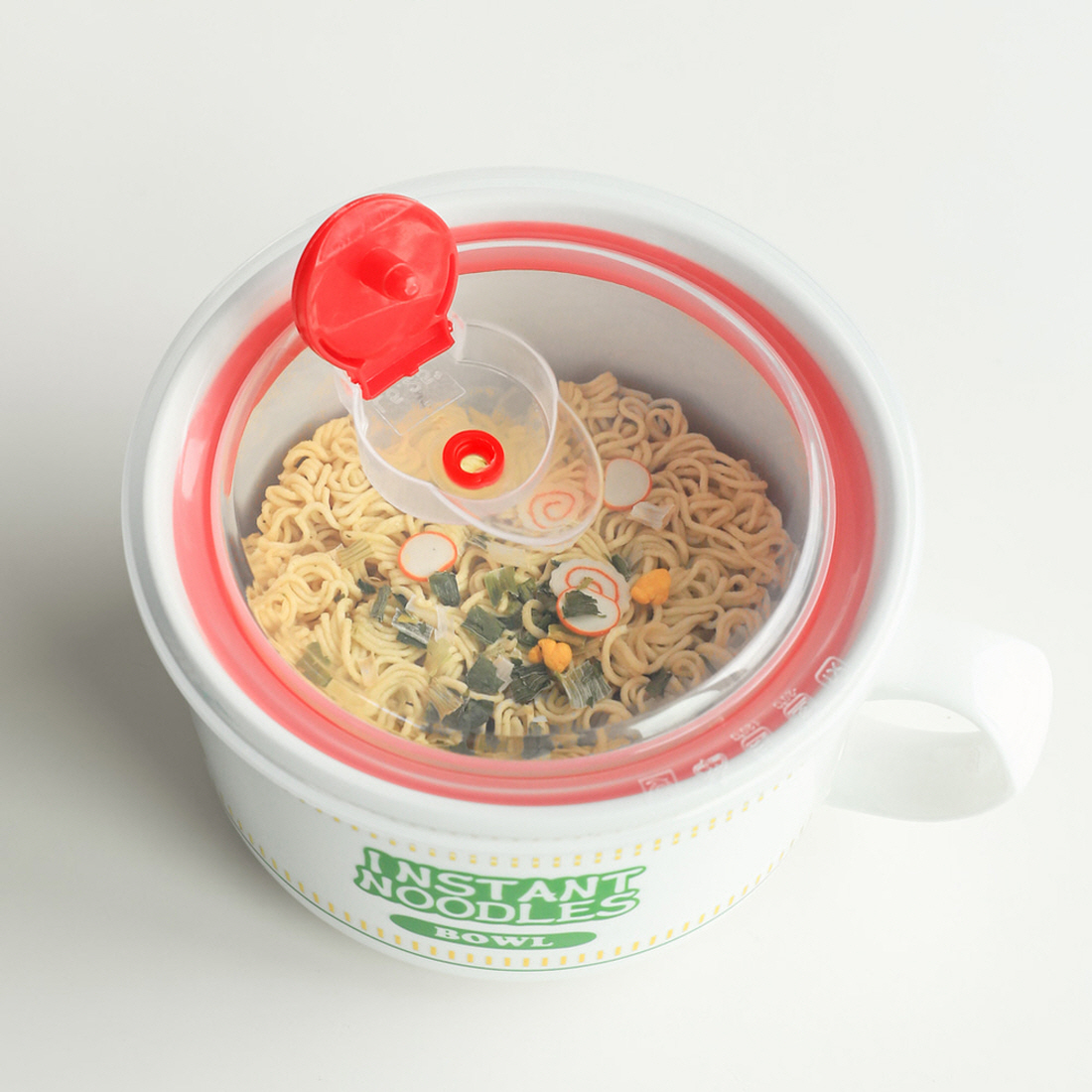 안전한 컵라면도자기 용기 육개장 사발면 손잡이 도자기 컵라면 그릇 800ml - 상세 이미지 2