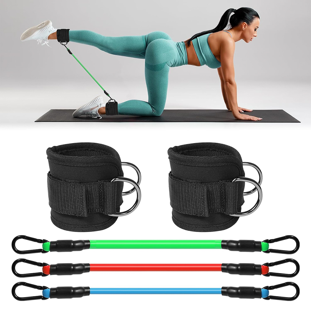 킥백스트랩 튜빙밴드 세트 근력운동 홈트 덩키킥 힙업 힙딥 레그킥 튜브