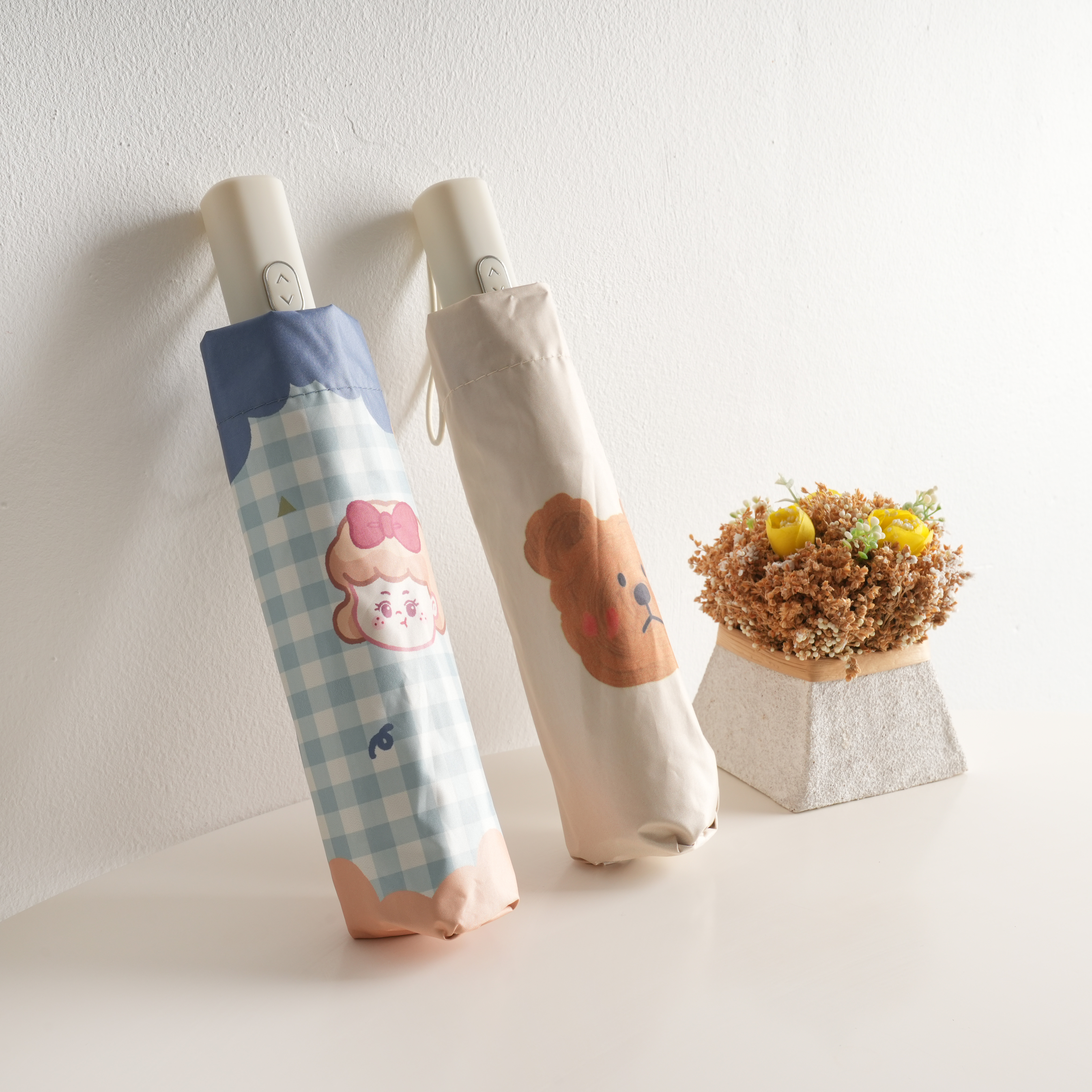 3단우산 자동 캐릭터 접이식 양우산 판촉물 답례품 - 상세 이미지 3