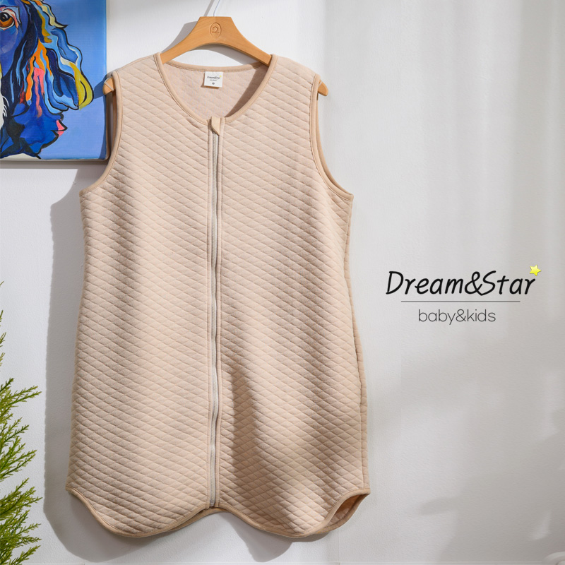 [DREAMSTAR]주니어성인 별빛 수면조끼 실내복 홈웨어 가디건 롱조끼 - 상세 이미지 2