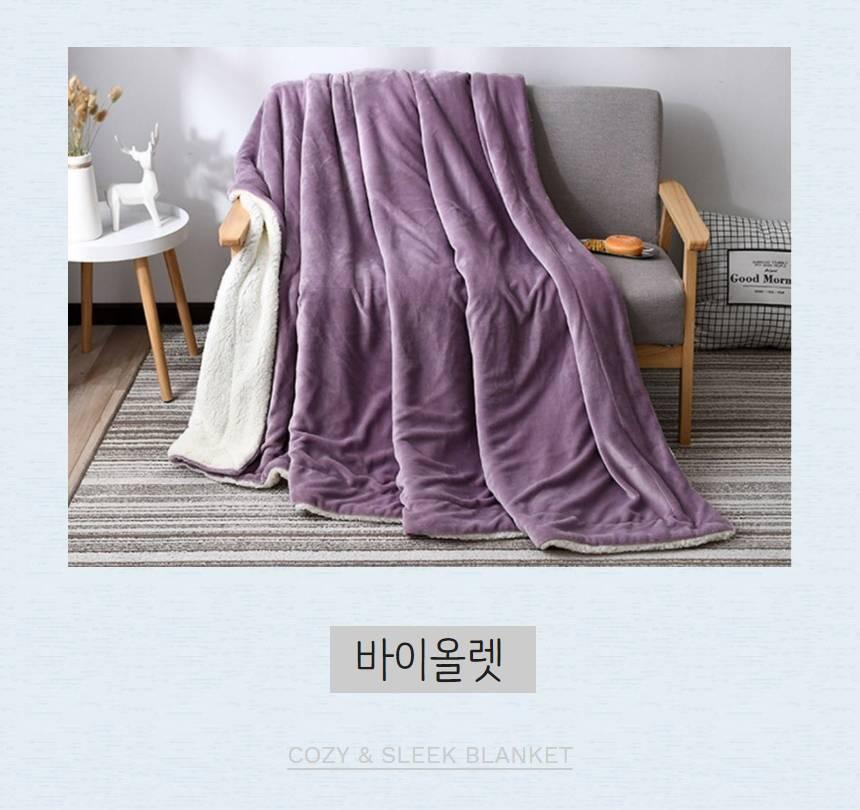 겨울 차렵이불 극세사 가벼운 겨울 이불 따뜻한 침구 - 상세 이미지 5