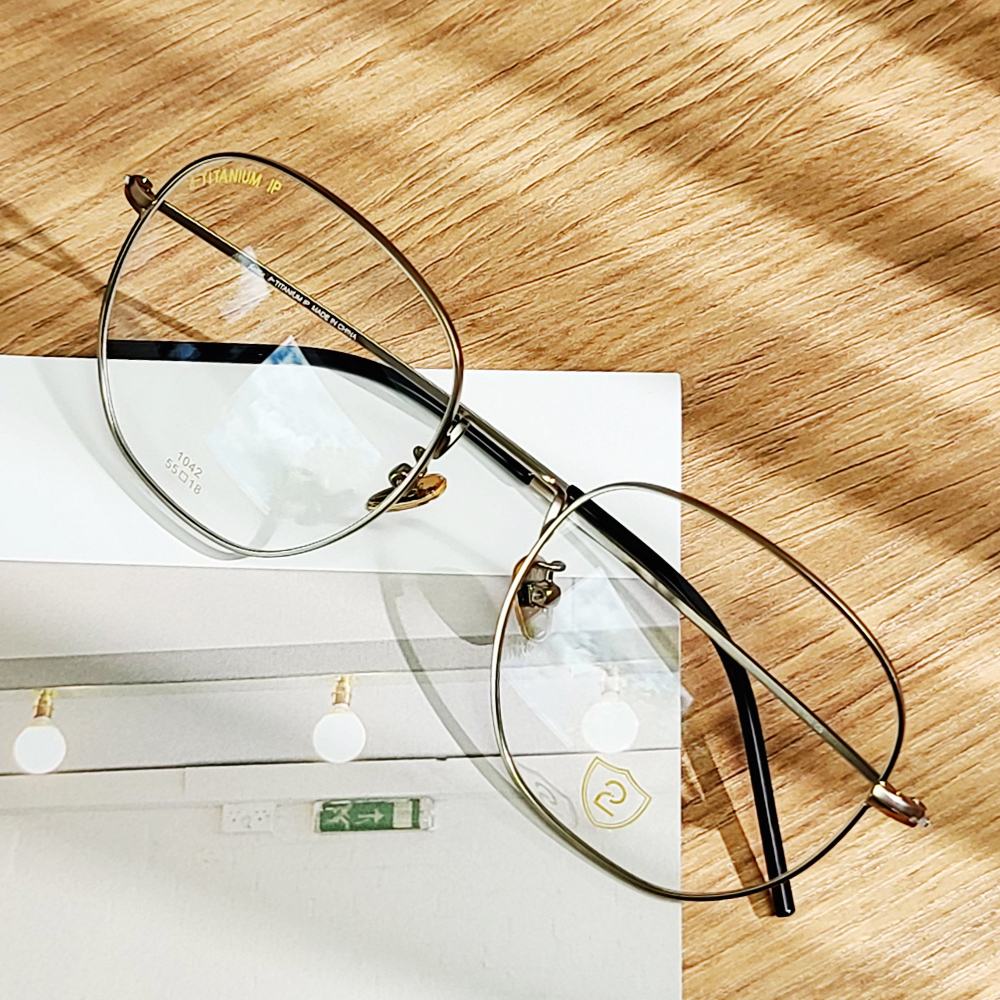 빅 오버사이즈 사각 레트로 남자 여자 티타늄 안경테