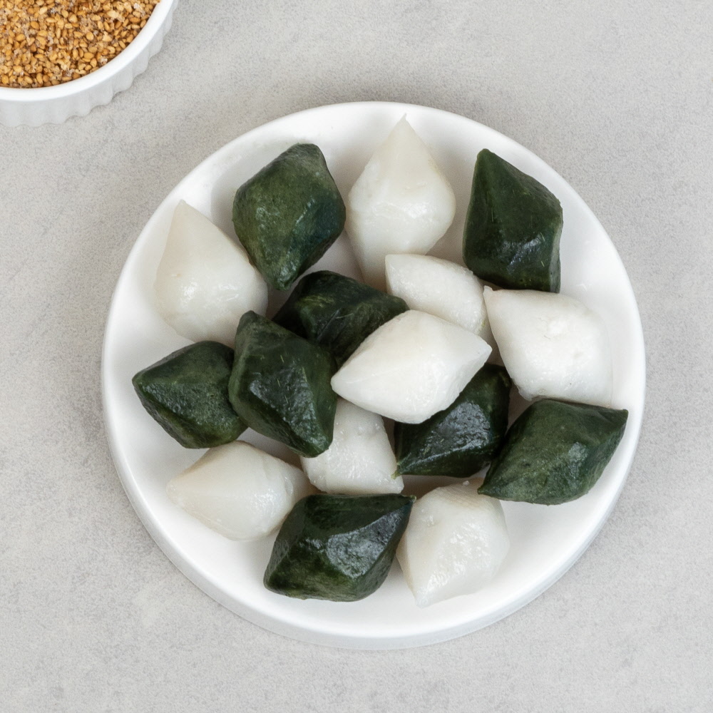 싸리재 국산참깨 추석송편 (흰송편+쑥송편) 260g 깨송편 맛보기송편 - 상품 이미지