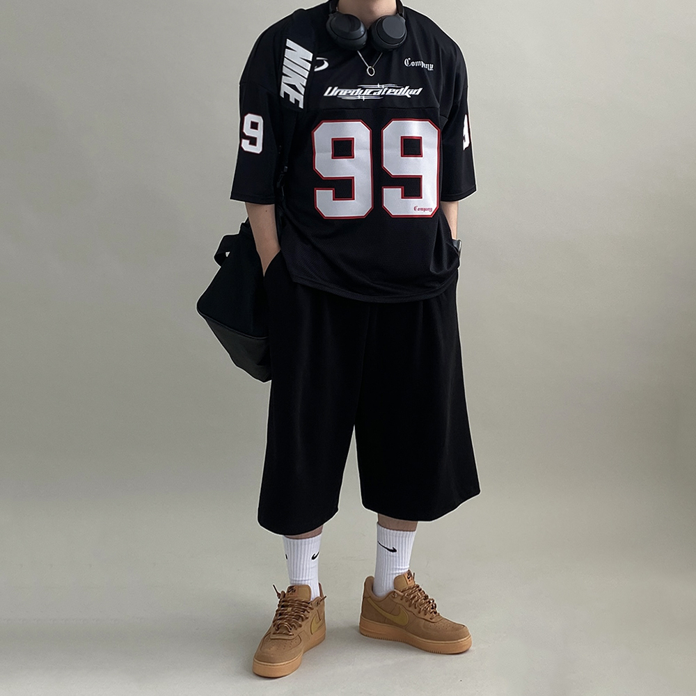 1+1 블록코어반팔 럭비져지 럭비티 짐웨어오버핏 헬창옷 이미지 7