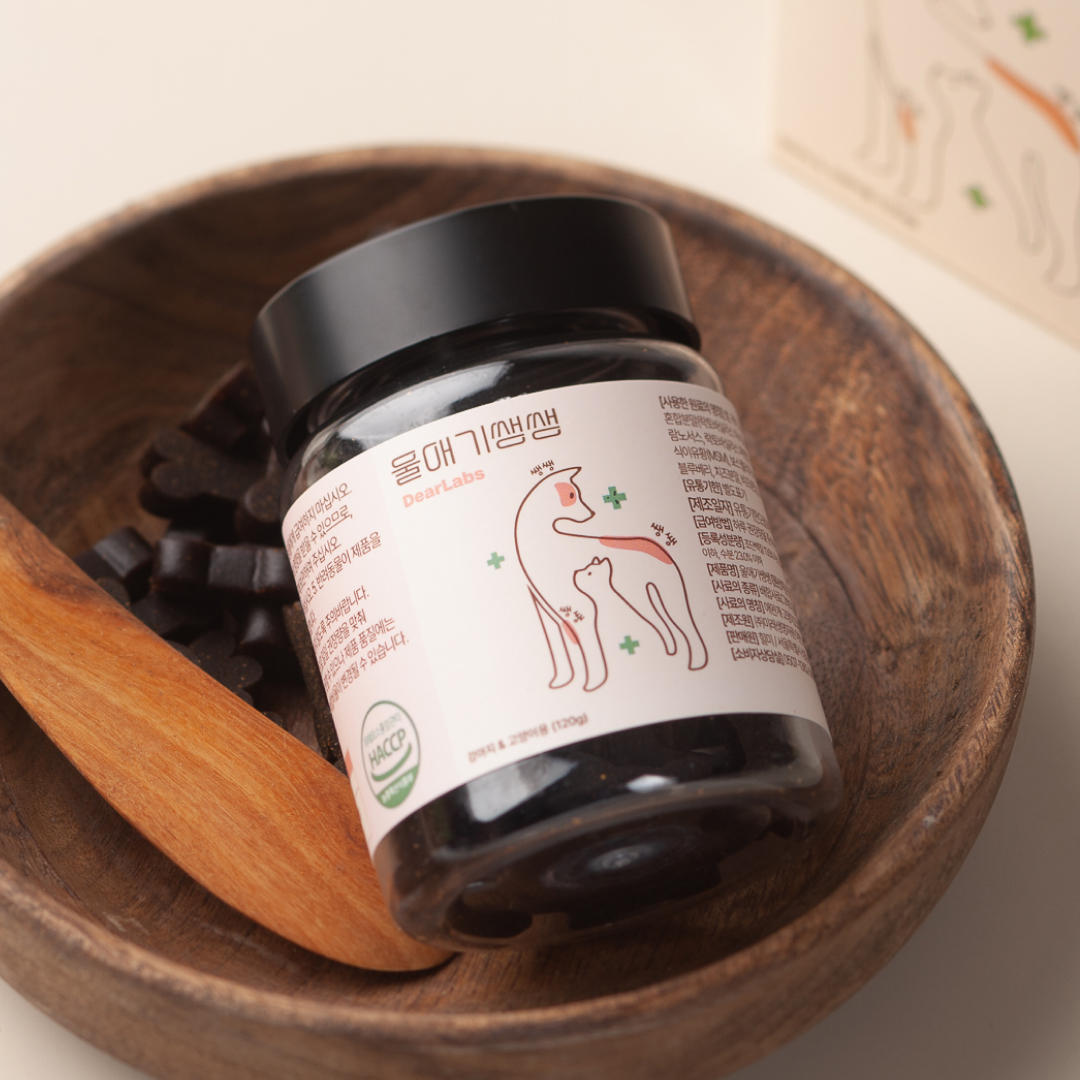 울애기쌩쌩 디어랩스 강아지 종합영양제 눈 피부 관절 면역 장 120g, 2개