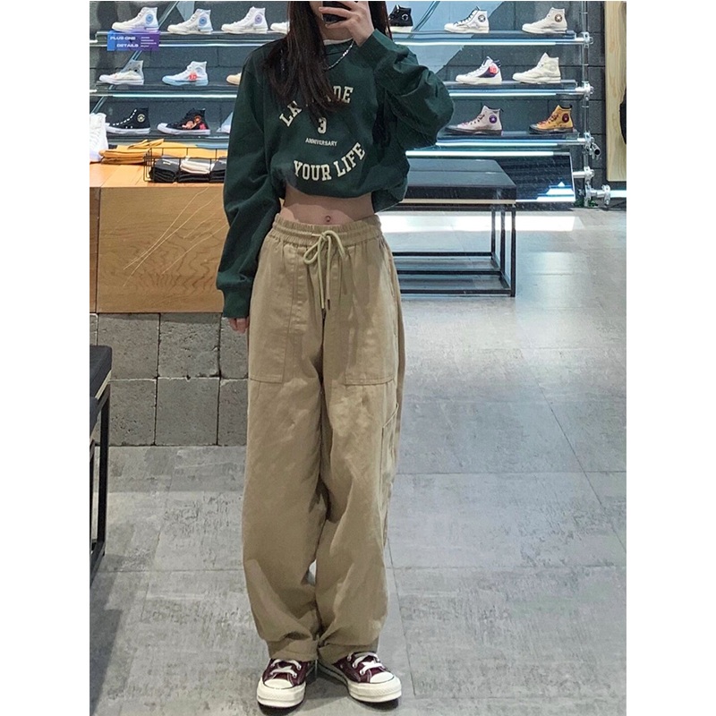 수지 베이지 바지 팬츠 인스타그램 와이드 밴딩 의상 옷 패션 - 상세 이미지 5