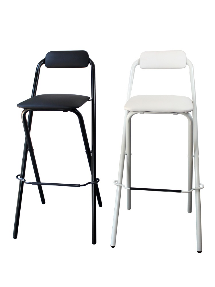 발코니용 의자 높은 의자 인테리어 디자인 심플한 화이트 75cm - 상세 이미지 5