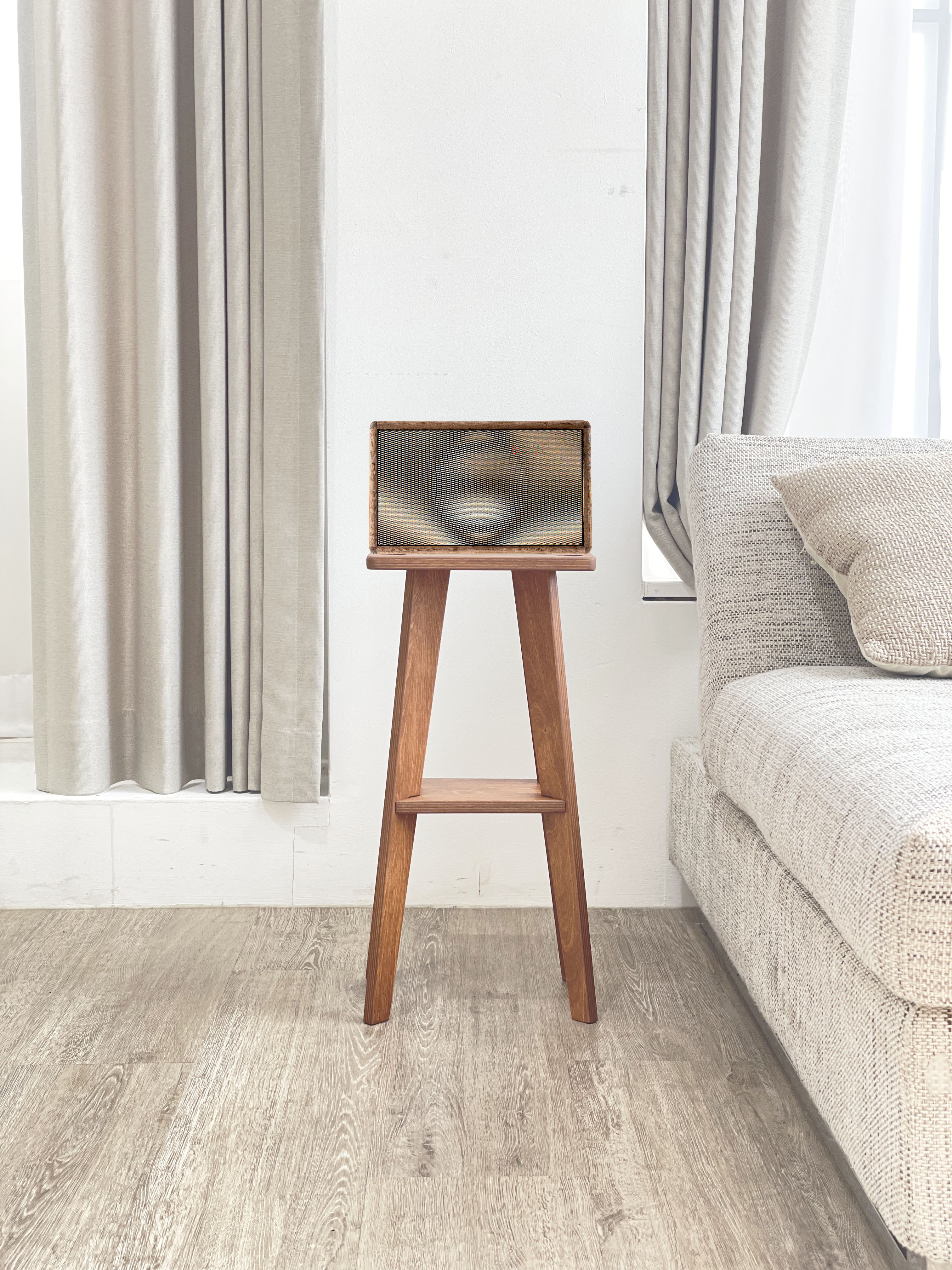 양장박웍스 제네바 S 스피커 스탠드 우드 받침대 고급 거치대